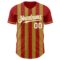 Custom Red White-Old Gold Classic Vertical Stripe Fluid Liquid Texture Authentic Baseball Jersey