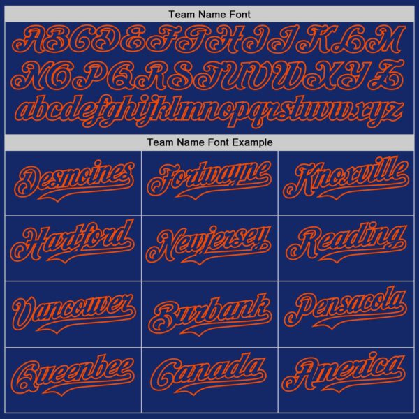 Custom Royal-Orange Classic Vertical Stripe Fluid Liquid Texture Authentic Baseball Jersey