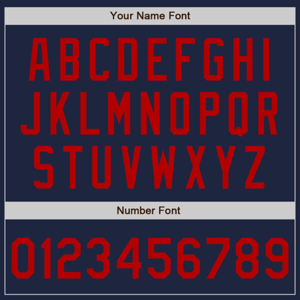 Custom Navy Red-Gold Classic Vertical Stripe Fluid Liquid Texture Authentic Baseball Jersey