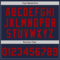Custom Navy Red-Gold Classic Vertical Stripe Fluid Liquid Texture Authentic Baseball Jersey