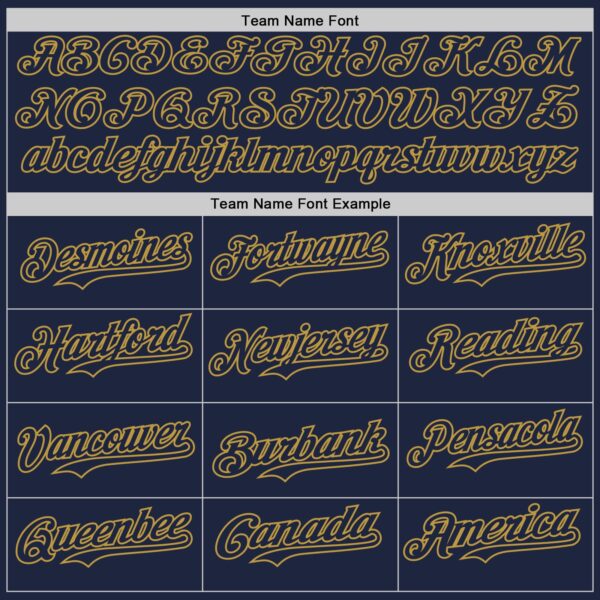 Custom Navy-Old Gold Classic Vertical Stripe Fluid Liquid Texture Authentic Baseball Jersey