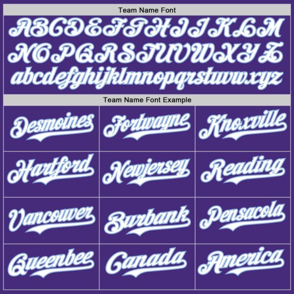Custom Purple White-Light Blue Classic Vertical Stripe Fluid Liquid Texture Authentic Baseball Jersey