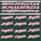 Custom Green White-Pink Classic Vertical Stripe Fluid Liquid Texture Authentic Baseball Jersey