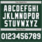 Custom Green White-Gray Classic Vertical Stripe Fluid Liquid Texture Authentic Baseball Jersey