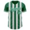 Custom Kelly Green-White Classic Vertical Stripe Fluid Liquid Texture Authentic Baseball Jersey