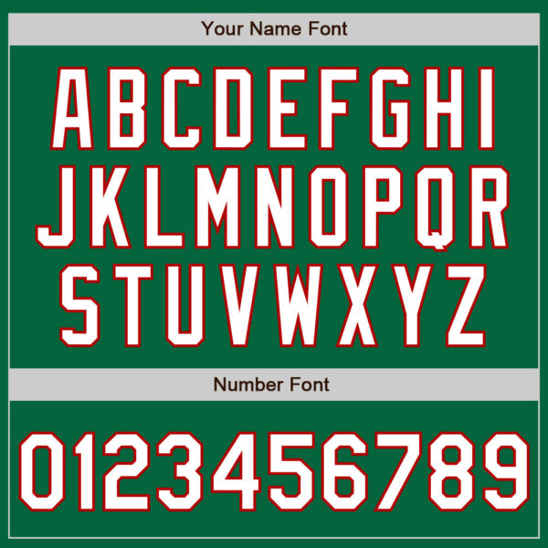 Custom Kelly Green White-Red Classic Vertical Stripe Fluid Liquid Texture Authentic Baseball Jersey