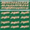 Custom Kelly Green White-Orange Classic Vertical Stripe Fluid Liquid Texture Authentic Baseball Jersey