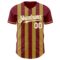 Custom Crimson White-Old Gold Classic Vertical Stripe Fluid Liquid Texture Authentic Baseball Jersey