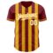 Custom Crimson White-Gold Classic Vertical Stripe Fluid Liquid Texture Authentic Baseball Jersey