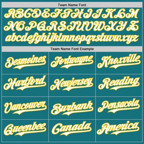 Custom Teal White-Yellow Classic Vertical Stripe Fluid Liquid Texture Authentic Baseball Jersey