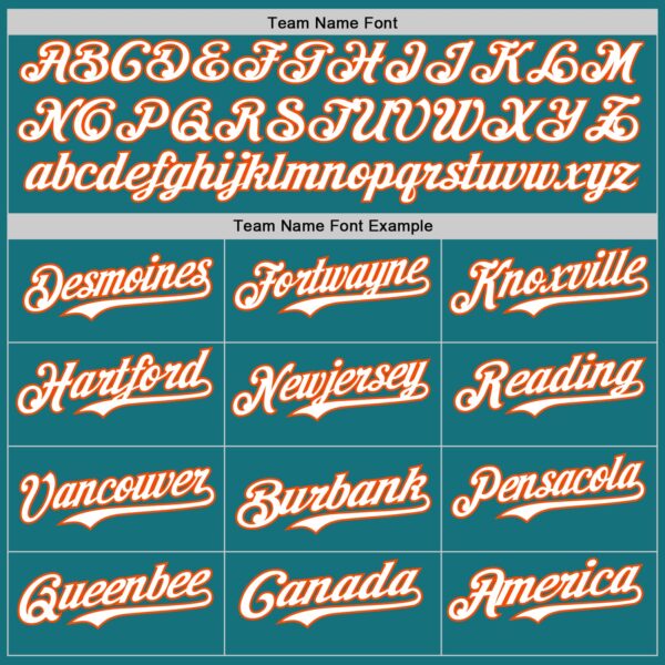 Custom Teal White-Orange Classic Vertical Stripe Fluid Liquid Texture Authentic Baseball Jersey