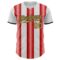 Custom White Old Gold Red-Black Gradient Vertical Stripe Argentina Style Authentic Baseball Jersey