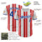 Custom White Royal-Red Gradient Vertical Stripe Argentina Style Authentic Baseball Jersey