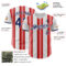 Custom White Navy-Red Gradient Vertical Stripe Argentina Style Authentic Baseball Jersey