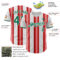 Custom White Kelly Green-Red Gradient Vertical Stripe Argentina Style Authentic Baseball Jersey
