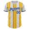 Custom White Royal-Gold Gradient Vertical Stripe Argentina Style Authentic Baseball Jersey