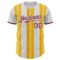 Custom White Burgundy-Gold Gradient Vertical Stripe Argentina Style Authentic Baseball Jersey