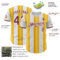 Custom White Burgundy-Gold Gradient Vertical Stripe Argentina Style Authentic Baseball Jersey