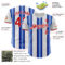 Custom White Red-Royal Gradient Vertical Stripe Argentina Style Authentic Baseball Jersey
