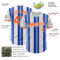Custom White Orange-Royal Gradient Vertical Stripe Argentina Style Authentic Baseball Jersey