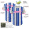 Custom White Pink-Royal Gradient Vertical Stripe Argentina Style Authentic Baseball Jersey