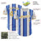 Custom White Old Gold-Royal Gradient Vertical Stripe Argentina Style Authentic Baseball Jersey