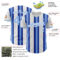 Custom White Light Blue-Royal Gradient Vertical Stripe Argentina Style Authentic Baseball Jersey