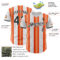 Custom White Black-Orange Gradient Vertical Stripe Argentina Style Authentic Baseball Jersey