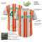 Custom White Kelly Green-Orange Gradient Vertical Stripe Argentina Style Authentic Baseball Jersey