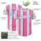 Custom White Light Blue-Pink Gradient Vertical Stripe Argentina Style Authentic Baseball Jersey
