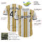 Custom White Black-Old Gold Gradient Vertical Stripe Argentina Style Authentic Baseball Jersey