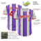 Custom White Red-Purple Gradient Vertical Stripe Argentina Style Authentic Baseball Jersey