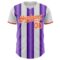 Custom White Orange-Purple Gradient Vertical Stripe Argentina Style Authentic Baseball Jersey