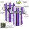 Custom White Black-Purple Gradient Vertical Stripe Argentina Style Authentic Baseball Jersey