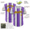 Custom White Gold Purple-Black Gradient Vertical Stripe Argentina Style Authentic Baseball Jersey