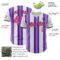 Custom White Pink Purple-Black Gradient Vertical Stripe Argentina Style Authentic Baseball Jersey