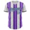 Custom White Light Blue Purple-Black Gradient Vertical Stripe Argentina Style Authentic Baseball Jersey