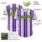 Custom White Neon Green Purple-Black Gradient Vertical Stripe Argentina Style Authentic Baseball Jersey