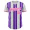 Custom White Pink-Purple Gradient Vertical Stripe Argentina Style Authentic Baseball Jersey