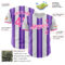 Custom White Pink-Purple Gradient Vertical Stripe Argentina Style Authentic Baseball Jersey