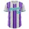 Custom White Teal-Purple Gradient Vertical Stripe Argentina Style Authentic Baseball Jersey