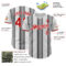 Custom White Red-Steel Gray Gradient Vertical Stripe Argentina Style Authentic Baseball Jersey