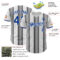 Custom White Royal-Steel Gray Gradient Vertical Stripe Argentina Style Authentic Baseball Jersey