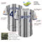 Custom White Navy-Steel Gray Gradient Vertical Stripe Argentina Style Authentic Baseball Jersey