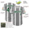 Custom White Green-Steel Gray Gradient Vertical Stripe Argentina Style Authentic Baseball Jersey
