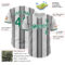 Custom White Kelly Green-Steel Gray Gradient Vertical Stripe Argentina Style Authentic Baseball Jersey