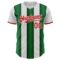 Custom White Red-Green Gradient Vertical Stripe Argentina Style Authentic Baseball Jersey