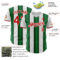 Custom White Red-Green Gradient Vertical Stripe Argentina Style Authentic Baseball Jersey
