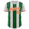 Custom White Orange-Green Gradient Vertical Stripe Argentina Style Authentic Baseball Jersey