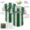 Custom White Black-Green Gradient Vertical Stripe Argentina Style Authentic Baseball Jersey